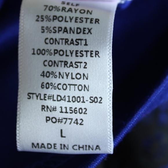 Bright blue Betty Jackson Two 3/4 Length Dress. - Picture 6 of 6